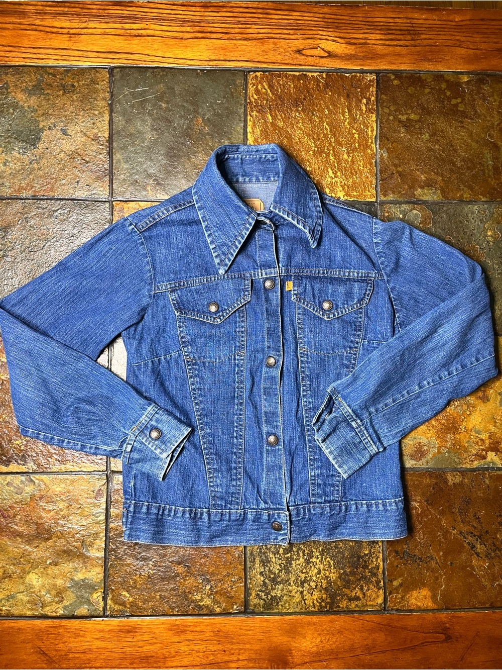 Vintage 1970’s Levi's 76307-0519 Orange Tab Denim Jacket-Small